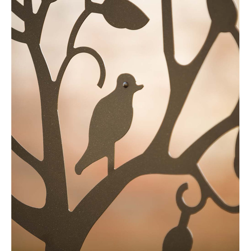 Wayfair Melina Metal Arched Garden Arbor With Tree Of Life Design