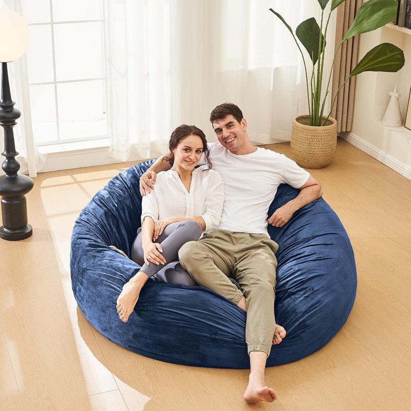 Wayfair Memory Foam Filled Bean Bag Chair With Soft Removeable Cover