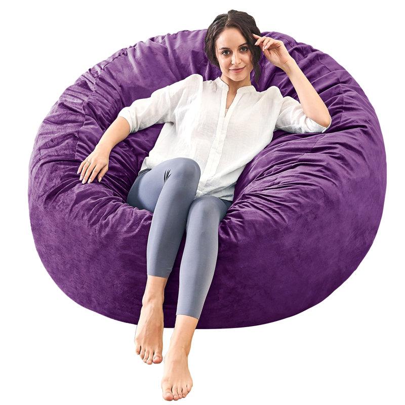 Wayfair Memory Foam Filled Bean Bag Chair With Soft Removeable Cover