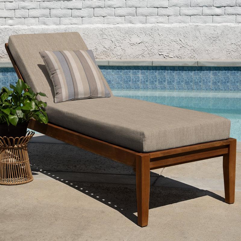 Wayfair Meridian Outdoor Chaise Lounge Cushion – Weather-Resistant Reversible Plush Comfort