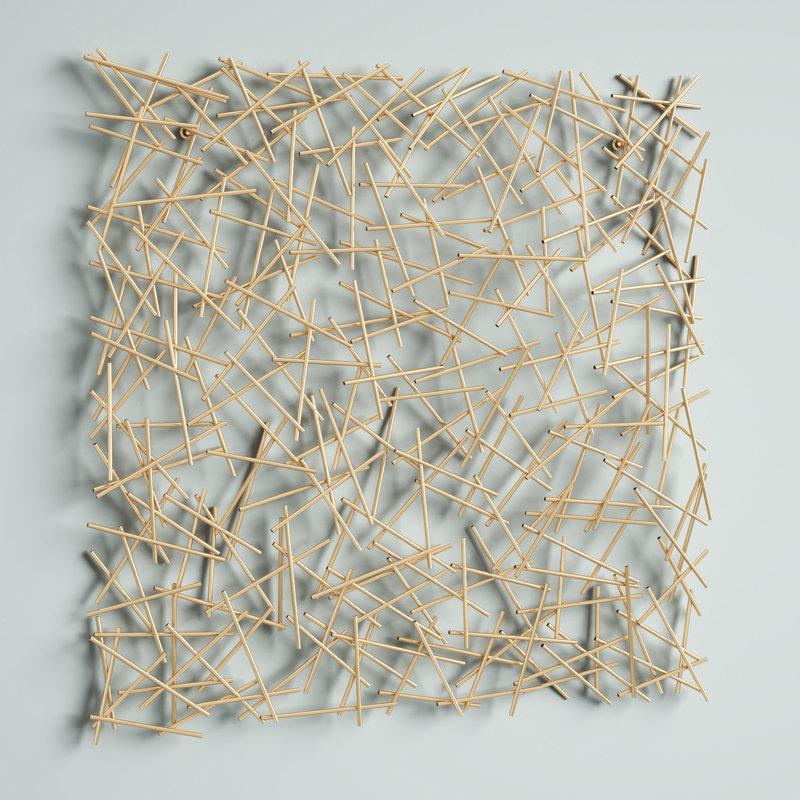 Wayfair Metal Overlapping Lines Geometric Home Wall Decor