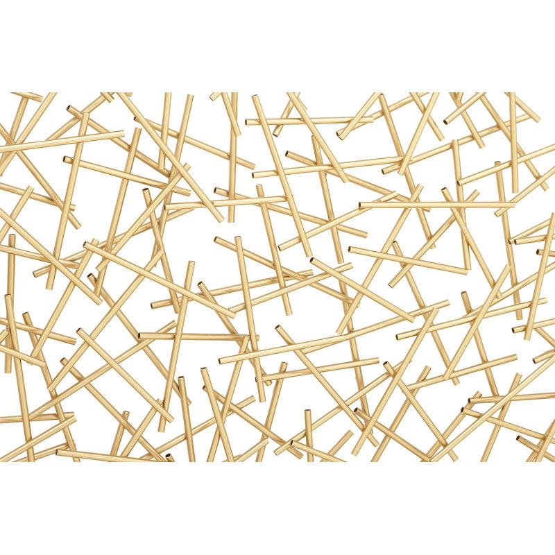 Wayfair Metal Overlapping Lines Geometric Home Wall Decor