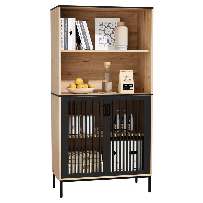 Wayfair Modern Bamboo Bookcase With Open Storage Shelf