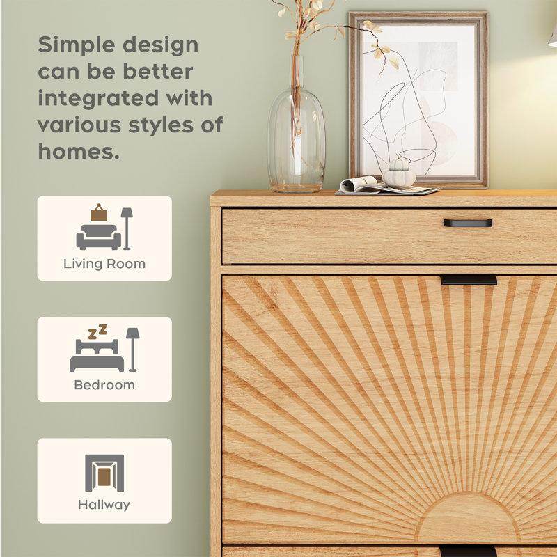 Wayfair Modern Minimalist Style Large Capacity Shoe Cabinet