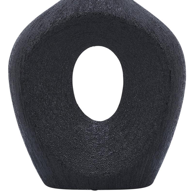 Wayfair Modern Stoneware Ceramic Vase - Decorative Textured Accent With Sleek Design Elegant Home Decor Statement For Contemporary Interiors