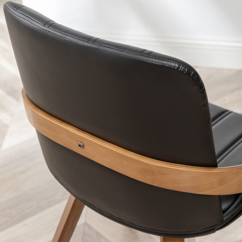 Wayfair Modern Upholstered Faux Leather Dining Chairs (Set Of 2)