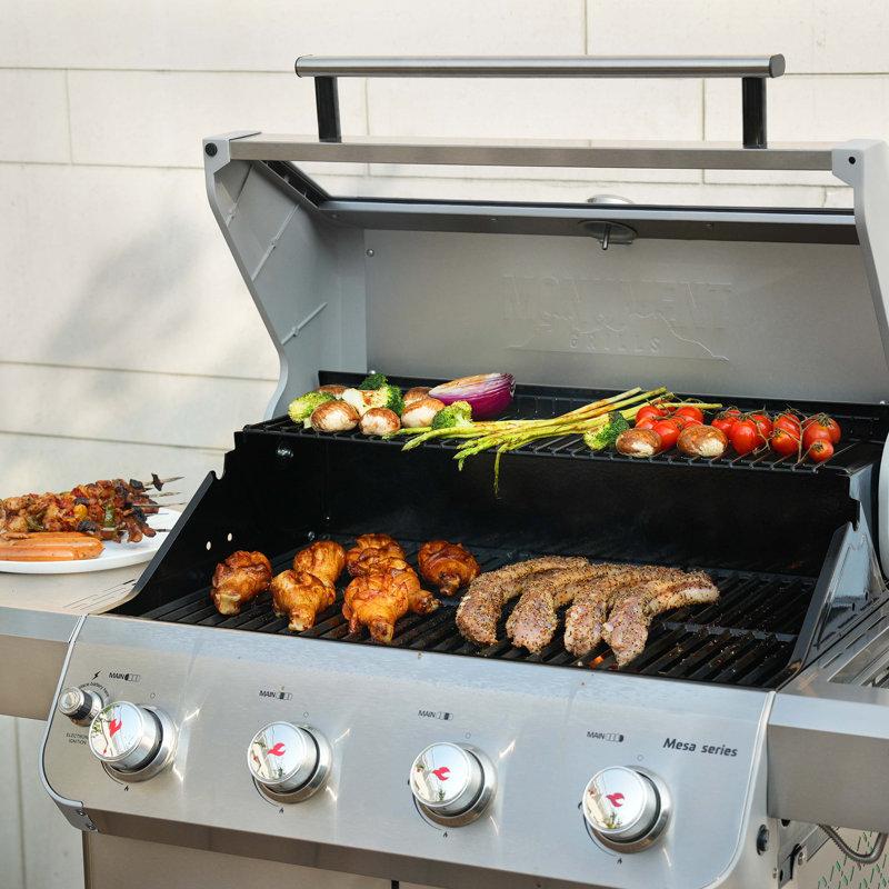 Wayfair Monument Grills Mesa 405K 4+1-Burner Propane Gas Grill With Free Smoker Box And Side Burner 52 000 BTU – Perfect For Family BBQs