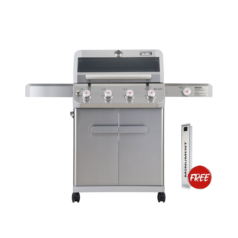 Wayfair Monument Grills Mesa 405K 4+1-Burner Propane Gas Grill with Free Smoker Box and Side Burner 52 000 BTU – Perfect for Family BBQs