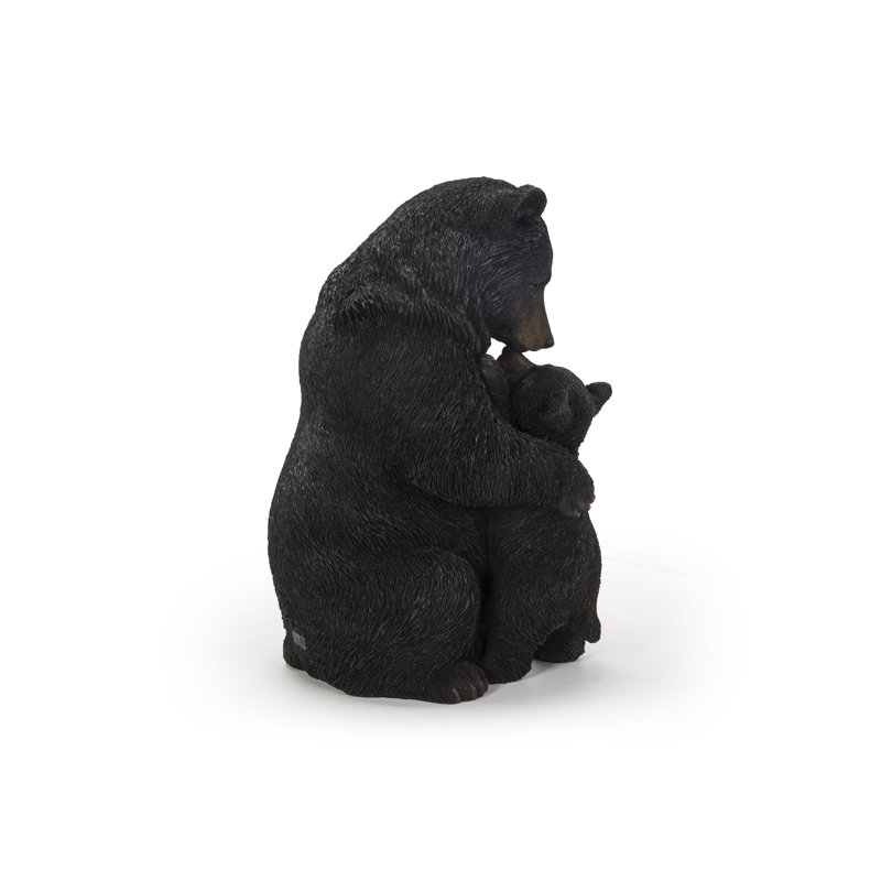 Wayfair Mother And Baby Black Bear Ultra Realistic Garden Statue