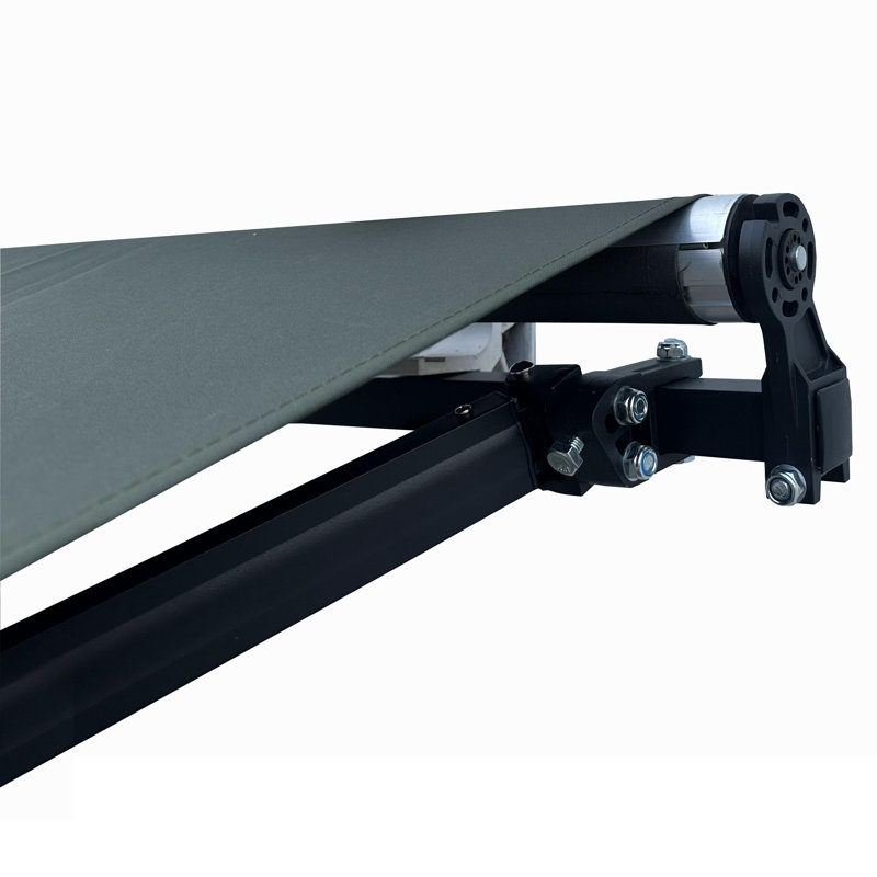 Wayfair Motorized Retractable Patio Awning- Black Frame