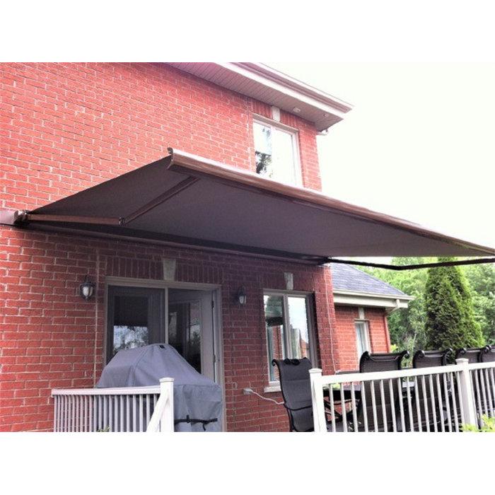 Wayfair Multiple Awnings 9'' Fabric Cover Motorized Retractable Patio Awning
