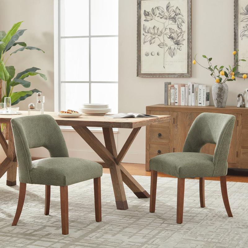 Wayfair Nakenzie Upholstered Back Side Dining Chair (Set Of 2)