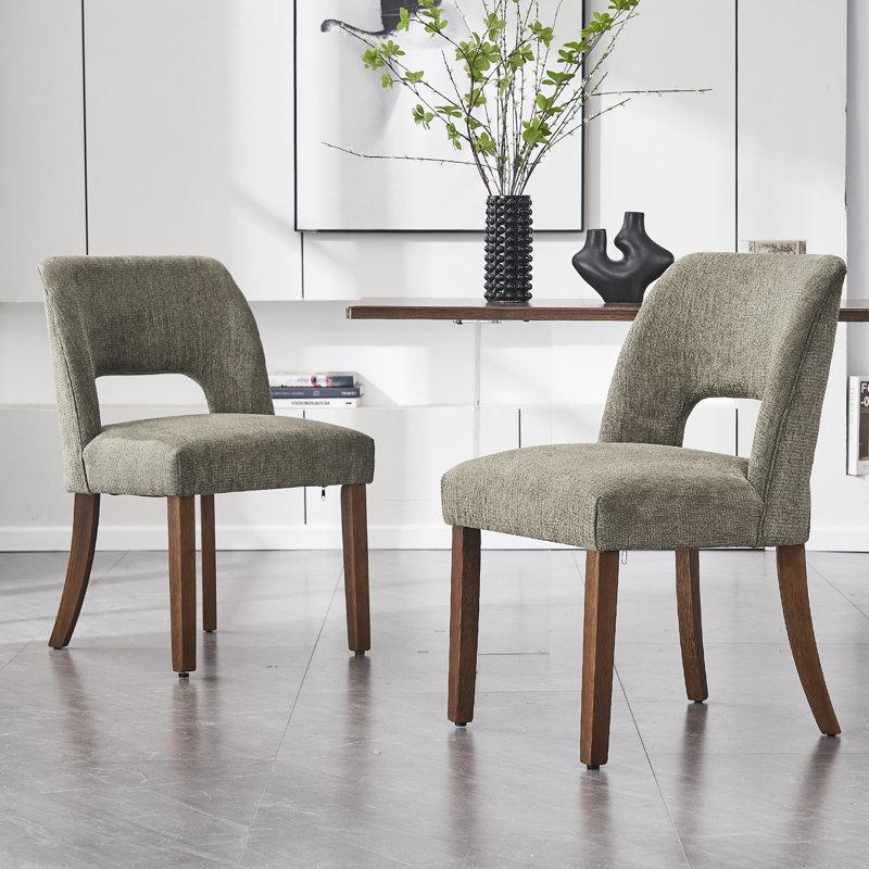Wayfair Nakenzie Upholstered Back Side Dining Chair (Set Of 2)