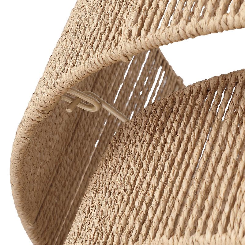 Wayfair Nekoosa 4 - Light 22in Hand-Woven Drum Chandelier