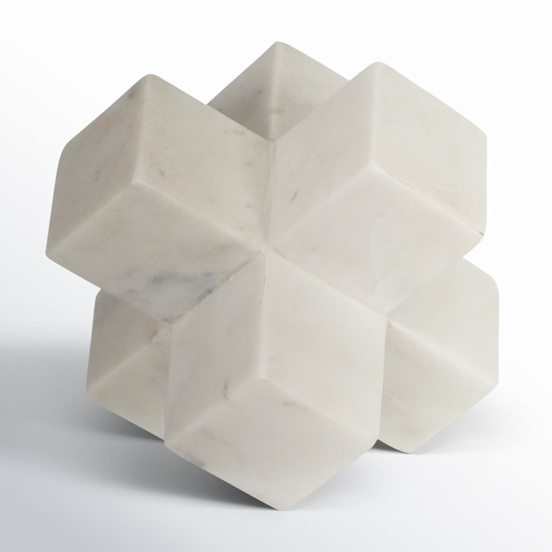 Wayfair Neutral Contemporary Marble 7" Jack Sculpture