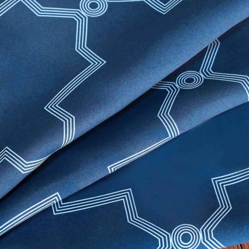 Wayfair Nichola Vintage Geometric Trellis Room Darkening Room Darkening Curtains Rod Pocket Or Grommets (Set Of 2)