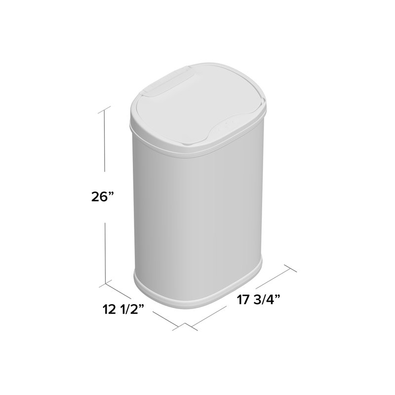 Wayfair Nine Stars 13.2 Gallon Stainless Steel Motion Sensor Trash Can