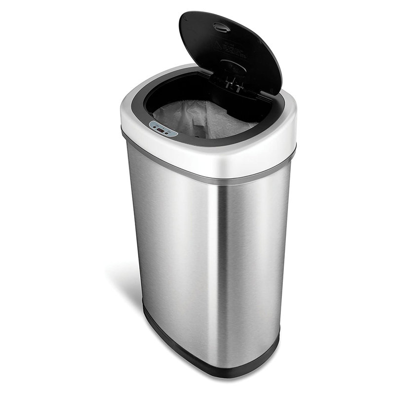 Wayfair Nine Stars 13.2 Gallon Stainless Steel Motion Sensor Trash Can