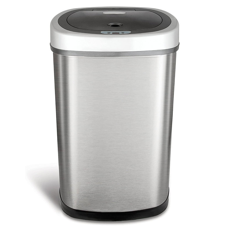 Wayfair Nine Stars 13.2 Gallon Stainless Steel Motion Sensor Trash Can
