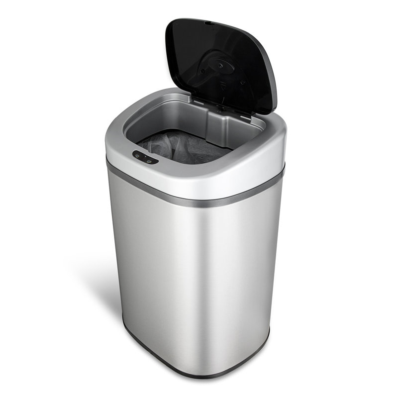 Wayfair Nine Stars 21 Gallon Stainless Steel Motion Sensor Trash Can