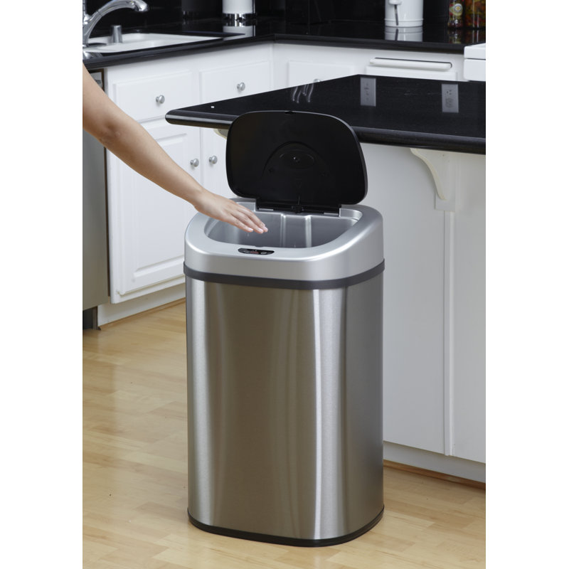 Wayfair Nine Stars 21 Gallon Stainless Steel Motion Sensor Trash Can