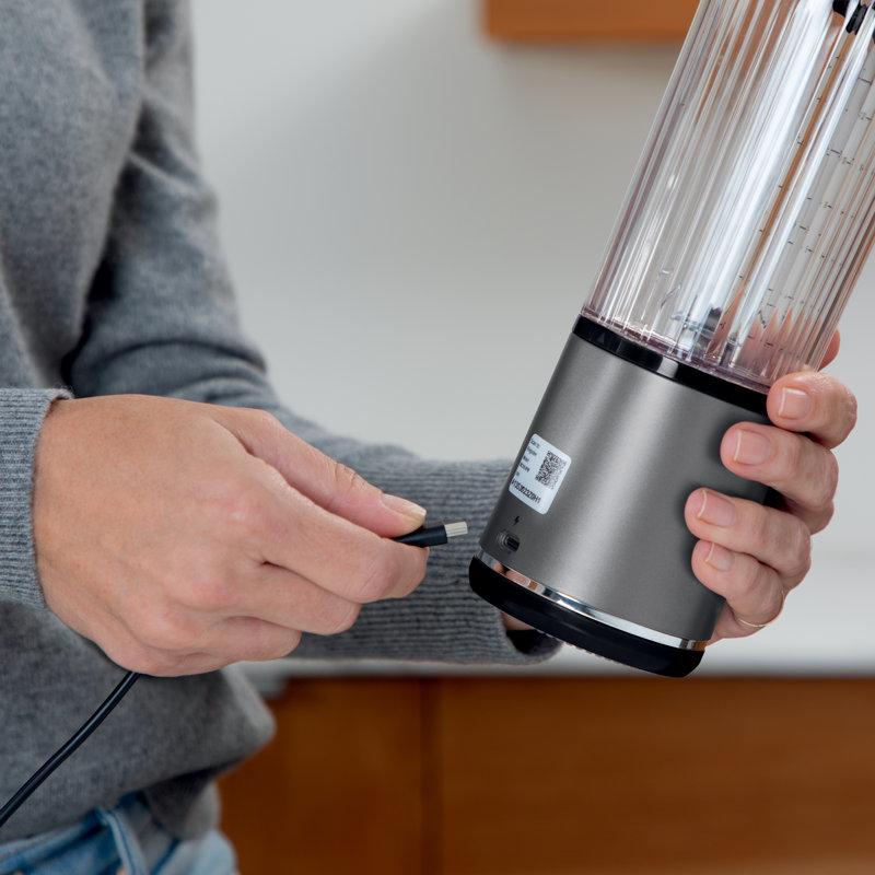 Wayfair Ninja® Blast 18oz. Portable Cordless Blender With Leakproof-Lid & Sip Spout USB-C Rechargeable Dishwasher Safe Parts