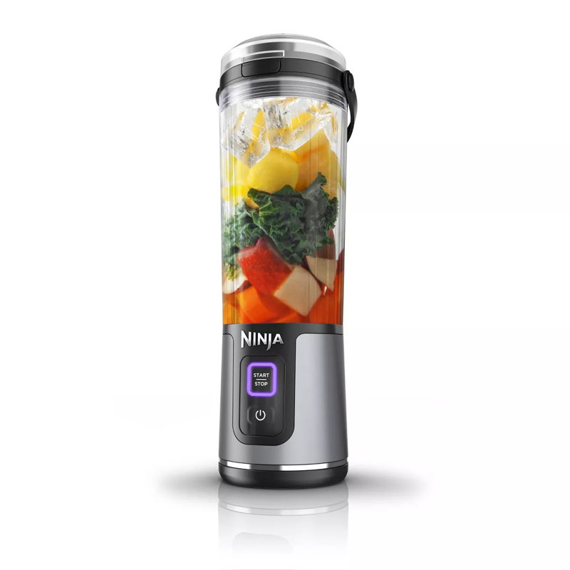Wayfair Ninja® Blast 18oz. Portable Cordless Blender With Leakproof-Lid & Sip Spout USB-C Rechargeable Dishwasher Safe Parts