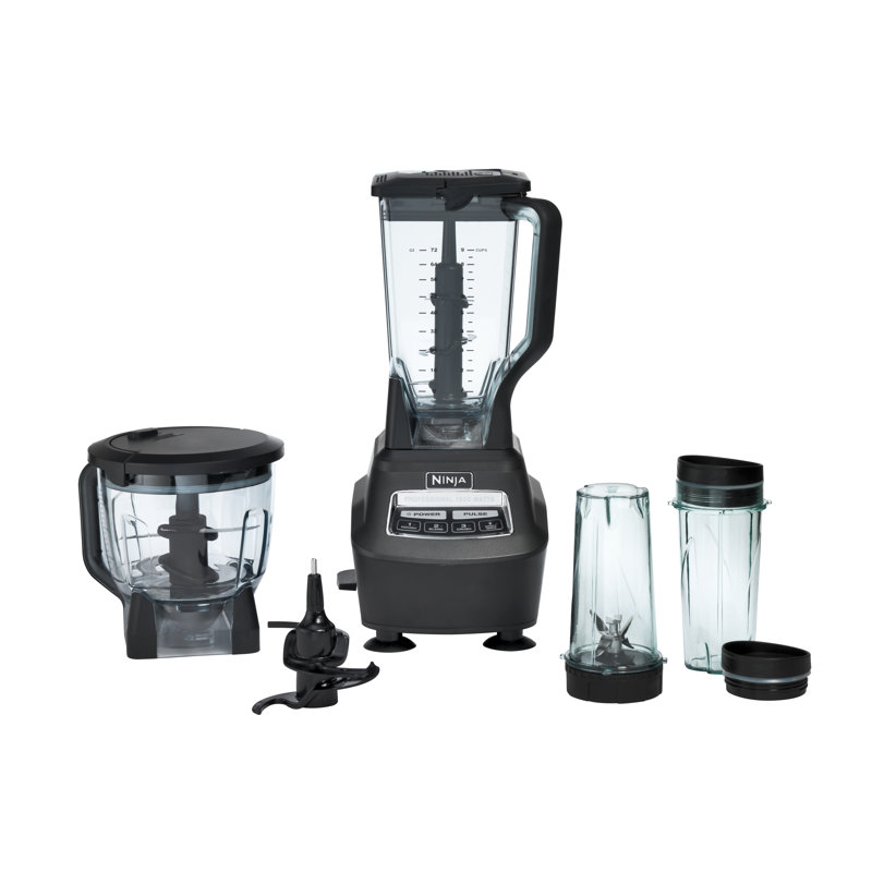 Wayfair Ninja® Blender and Mega Kitchen System® with 4 Functions 72 oz. Pitcher 64 oz. Bowl and (2) 24 oz. To-Go Cups