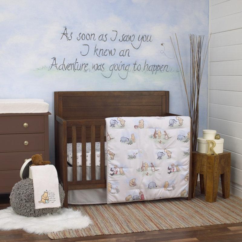Wayfair NoJo Disney Winnie The Pooh Classic Storybook Nursery 6 Piece Crib Bedding Set