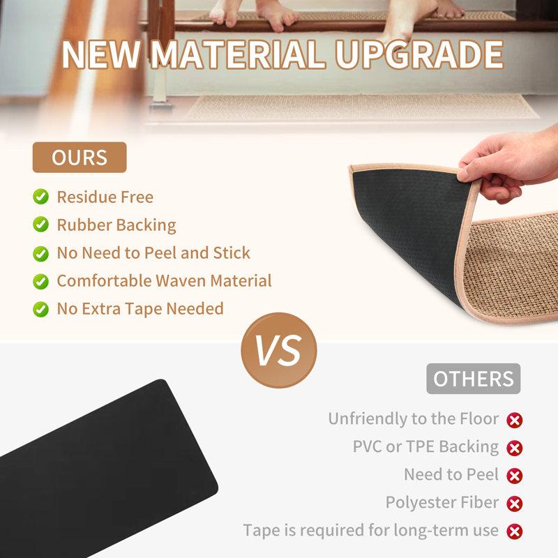 Wayfair Non-slip Carpet Stair Treads Indoor Rubber Rugs (Set Of 13)