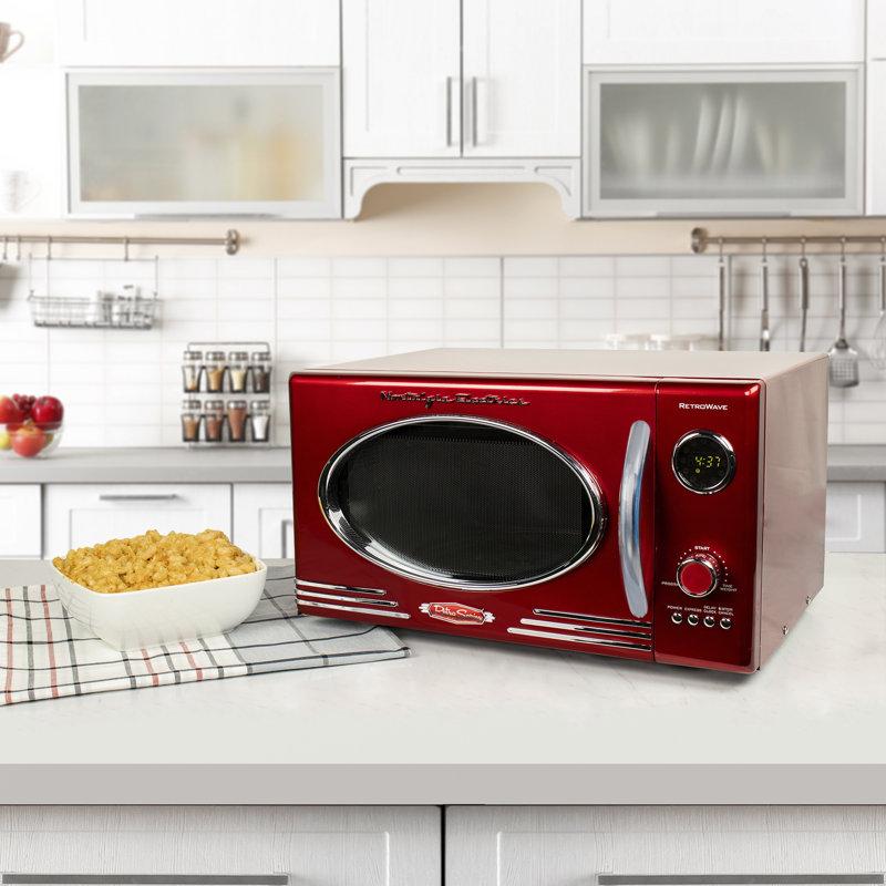 Wayfair Nostalgia Retro 19" 0.9 Cu Ft. 800-Watt Countertop Microwave Oven RMO4RR