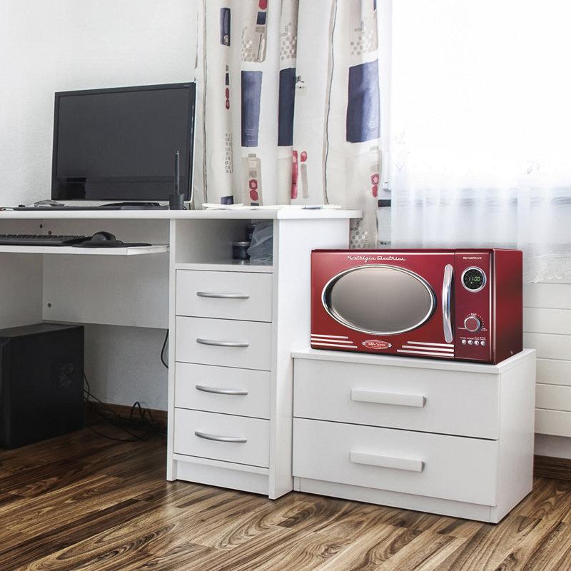 Wayfair Nostalgia Retro 19" 0.9 Cu Ft. 800-Watt Countertop Microwave Oven RMO4RR