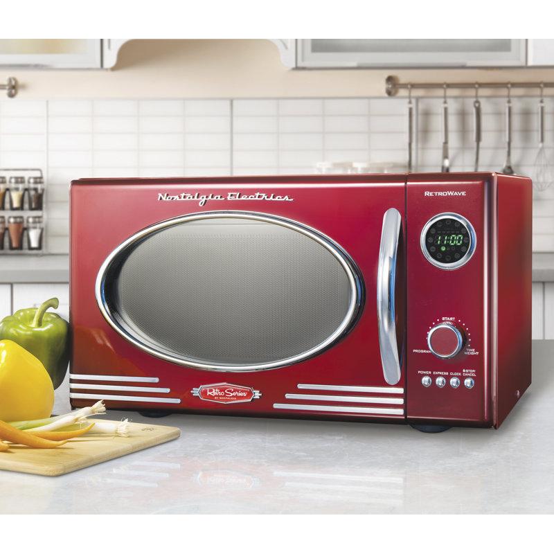 Wayfair Nostalgia Retro 19" 0.9 Cu Ft. 800-Watt Countertop Microwave Oven RMO4RR