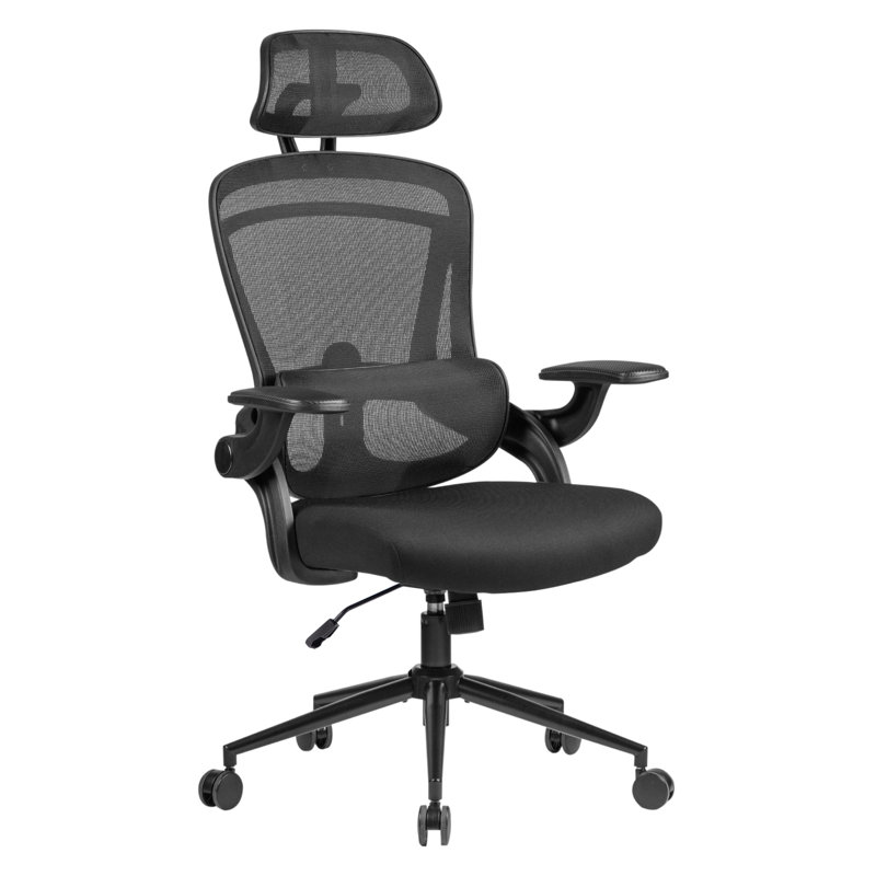 Wayfair Nouhaus Ergonomic Office Chair High Back Adjustable Lumbar Support Headrest And Armrest Comfy Desk Chairs Swivel Computer Gaming Chair Tilt Function