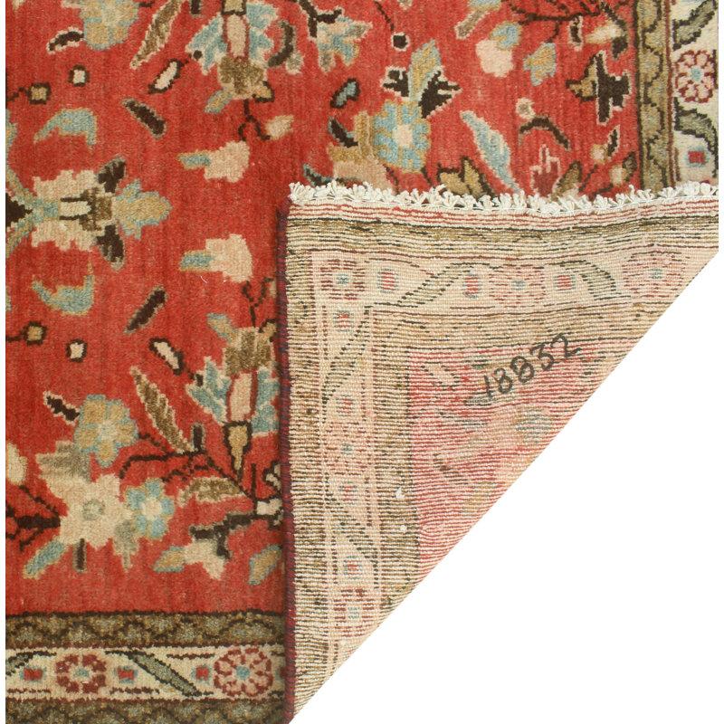 Wayfair One-of-a-Kind 3'3" X 11'4" 1980s Runner Wool Area Rug In Red