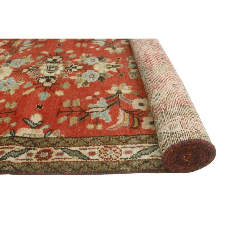 Wayfair One-of-a-Kind 3'3" X 11'4" 1980s Runner Wool Area Rug In Red