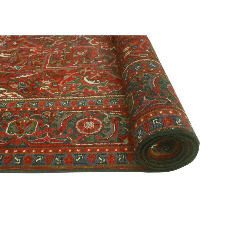 Wayfair One-of-a-Kind 6'11" X 9'11" New Age Wool Area Rug In Red