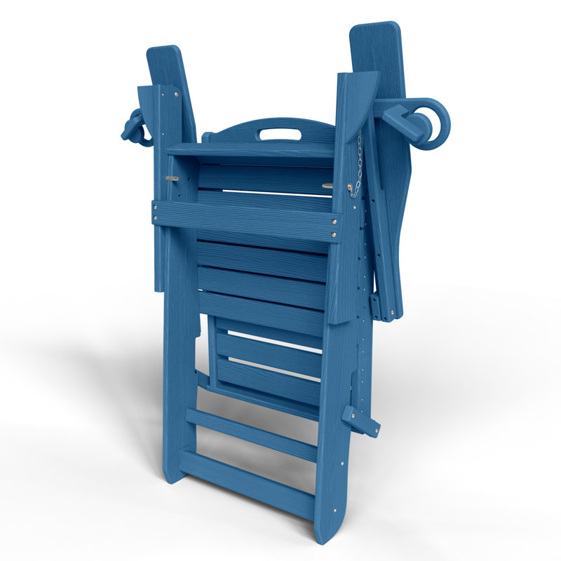 Wayfair Outdoor Fire Pit Chairs Weather-Resistant HDPE Foldable Outdoor Adirondack Chair With Cup Holder