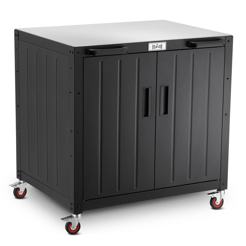 Wayfair Outdoor Kitchen Series 36" 304 Stainless Steel Freestanding Kitchen Grill Cart With Cabinet