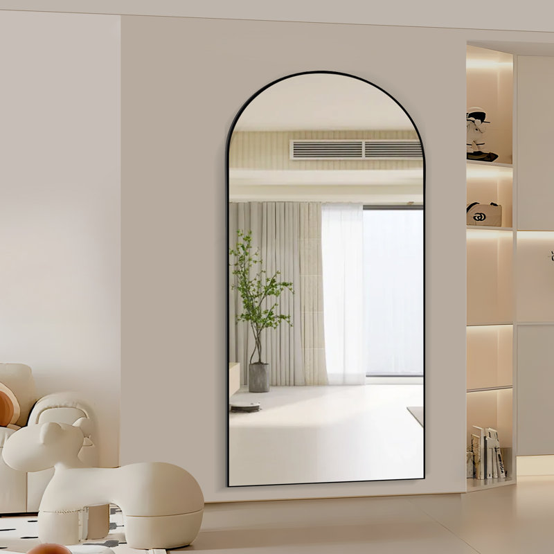 Wayfair Oversized Arched Full Body Mirror With Stand – Wall-Mounted Or Freestanding Floor Mirror For Room Decor