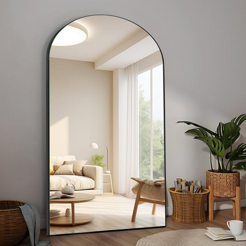Wayfair Oversized Arched Full Body Mirror with Stand – Wall-Mounted or Freestanding Floor Mirror for Room Decor