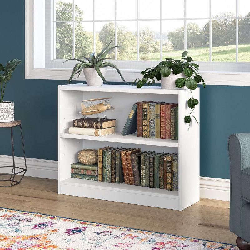 Wayfair Paulica Small 2 Shelf Bookcase Storage And Display Bookshelf For Home Office And Living Room