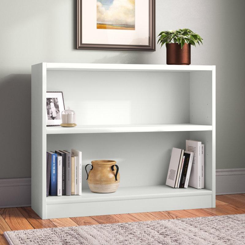 Wayfair Paulica Small 2 Shelf Bookcase Storage and Display Bookshelf for Home Office and Living Room
