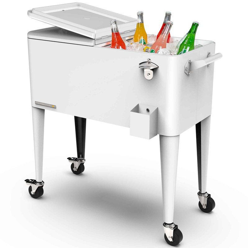 Wayfair Permasteel 80-Qt Classic Outdoor Patio Cooler On Wheels