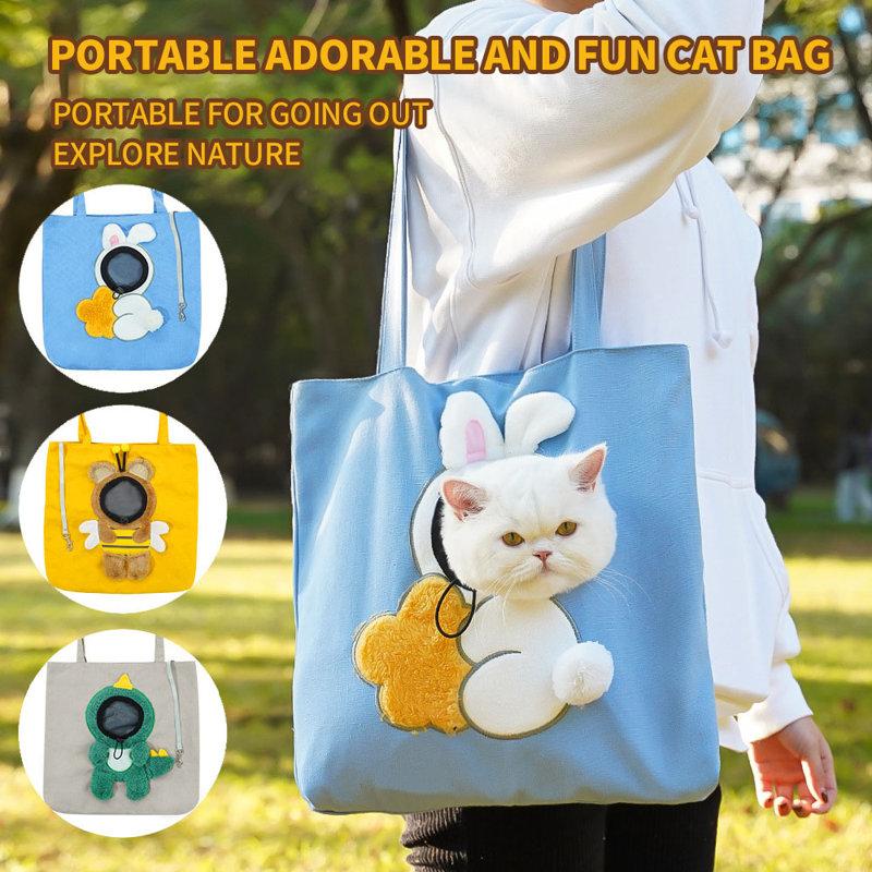 Wayfair Pet Canvas Shoulder Carrying Bag Cute Rabbit Shaped
