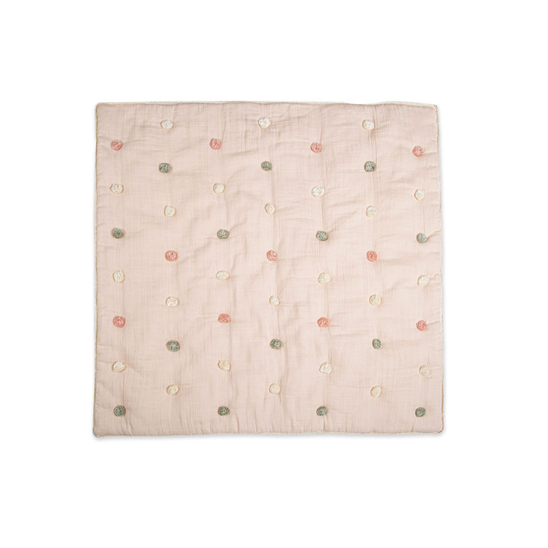 Wayfair Pink Polka Dot 100% Cotton Baby Quilt For Baby Nursery By Parker