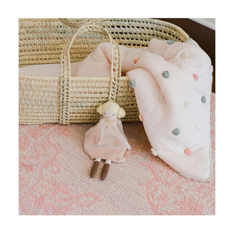 Wayfair Pink Polka Dot 100% Cotton Baby Quilt For Baby Nursery By Parker