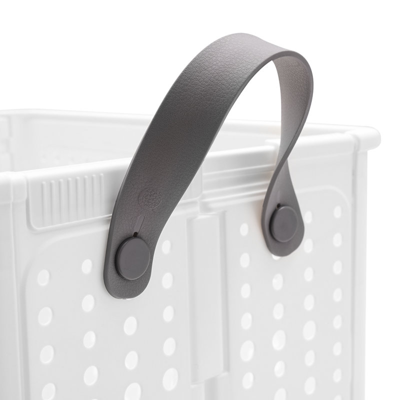 Wayfair Plastic Rolling Laundry Hamper With Handles
