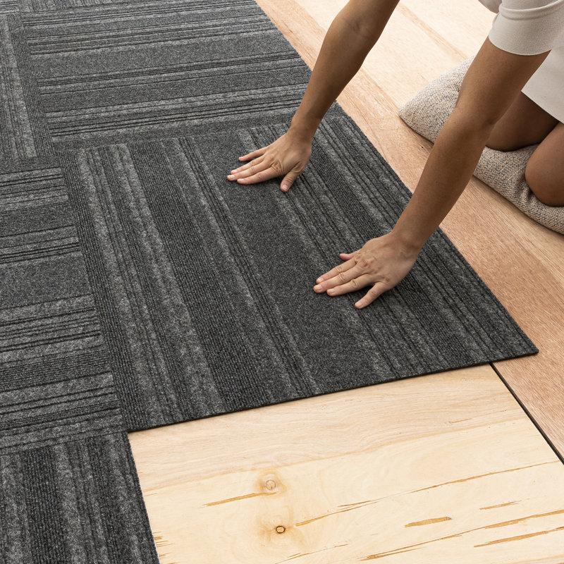 Wayfair Premium 24" X 24" Indoor/Outdoor Peel And Stick Carpet Tile Polyester (Pack Of 15) (60 Sqft/Box)