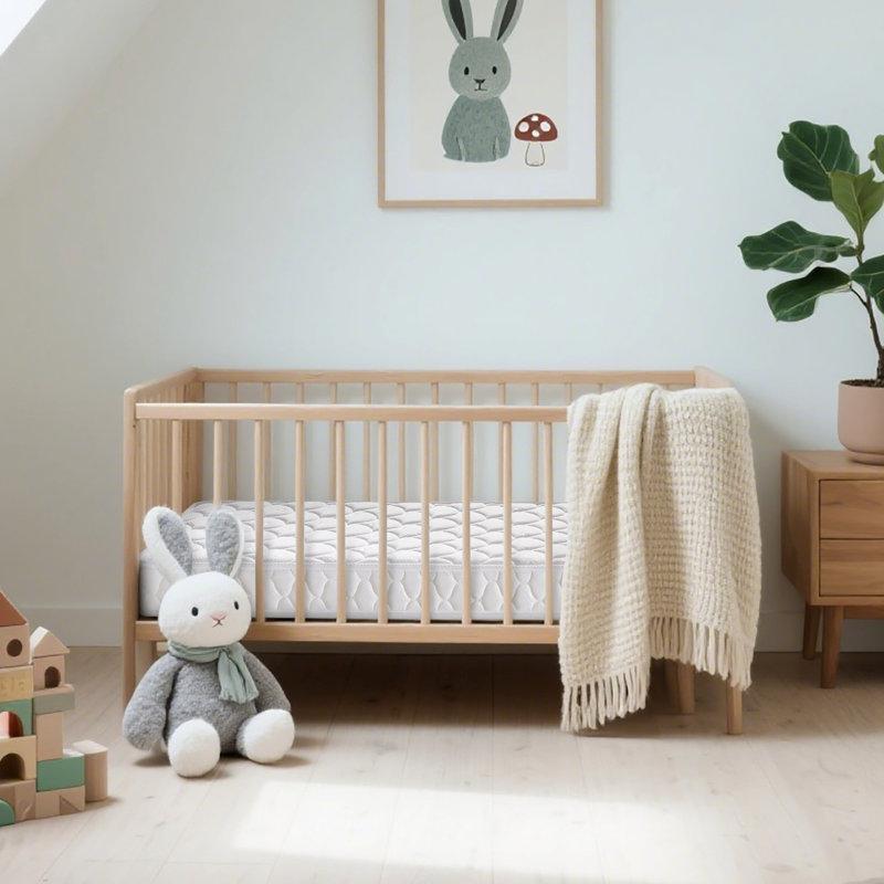 Wayfair Premium Hypoallergenic Baby Crib Mattress & Toddler Bed Mattress Breathable Cotton Surface Baby Mattress Comfort Memory Foam Balanced Soft And Firm -Toddler Mattress 52" X 27.6" X 5"